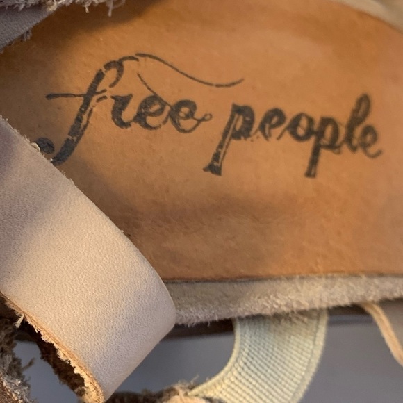 Free People See Ya There Heel Suede Wrap Sandal - Picture 3 of 11